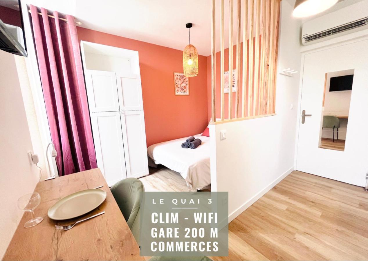 LE QUAI 3 - Studio neuf LUMINEUX CALME - CLIM - WiFi - Gare à 200m Agen Exterior foto
